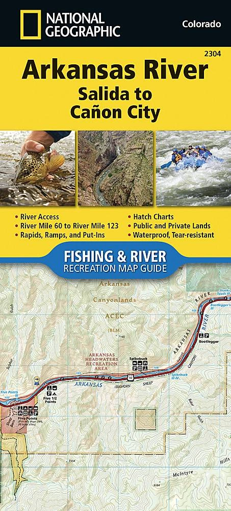 Explora el Río Arkansas: Salida a Canon City, Mapa National Geographic 2304 ¡Aventura en Colorado te espera!